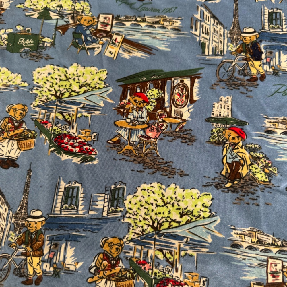 Ralph‎ Lauren Polo Bear Paris-Print Cotton Jersey Tee - Picture 9 of 9